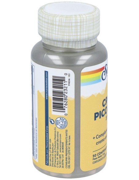 Solaray Chromium Picolinate 200 50 Tabletas