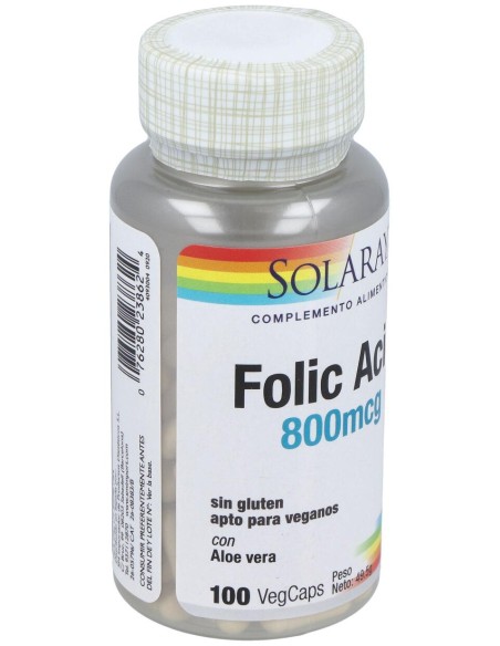 Acido Folico 800Mcg. 100Cap.