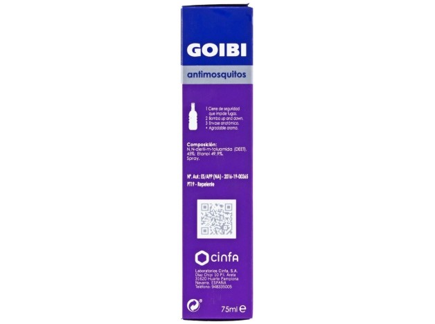 Goibi Antimosquitos Xtreme Spray Repelente, 75 Ml