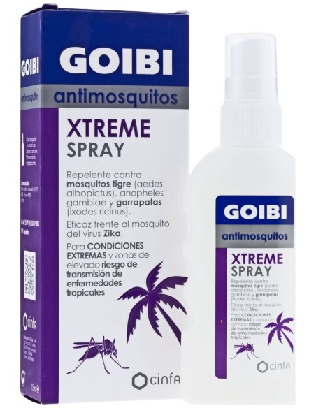 Goibi Antimosquitos Xtreme Spray Repelente, 75 Ml