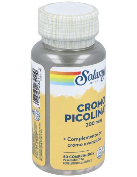 Solaray Chromium Picolinate 200 50 Tabletas