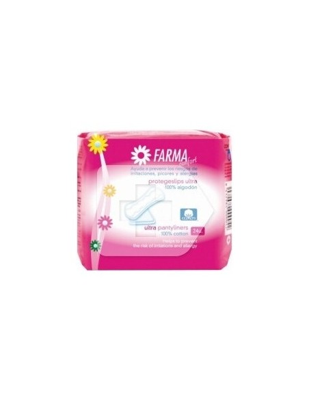 Farmaconfort Protegeslip Ultrafino 100% Algodón 24Uds