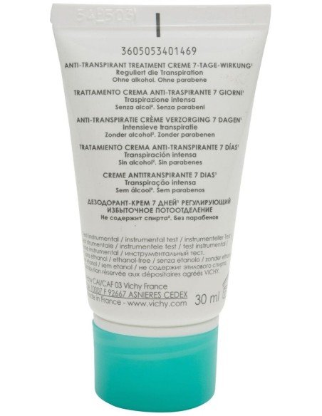 Vichy Tratamiento Antitranspirante 7 Días En Crema 30Ml