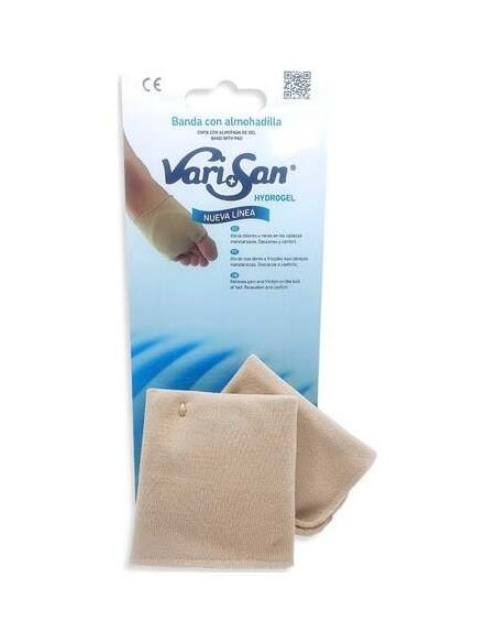 Varisan Banda Con Almohadilla Metatarsal Protección Plantar Talla Grande, 2 Uds