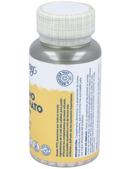 Solaray Chromium Picolinate 200 50 Tabletas