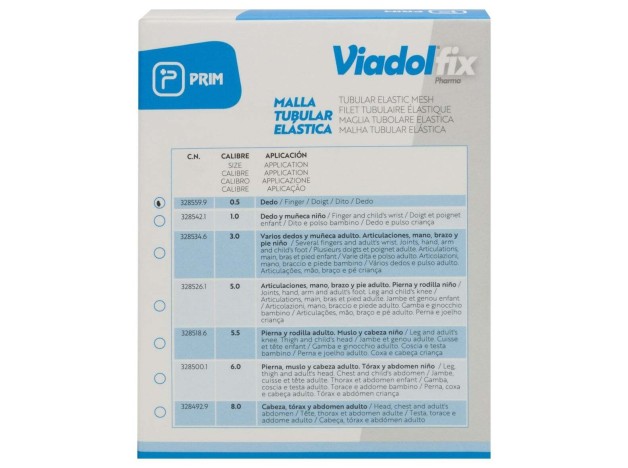 Viadolfix Malla Tubular Elástica Calibre 0.5, 1 Ud