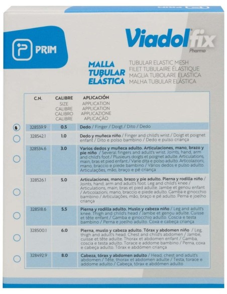 Viadolfix Malla Tubular Elástica Calibre 0.5, 1 Ud