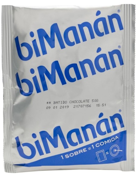 Bimanán Batidos Sustitutivos Sabor Chocolate 6 Sobres