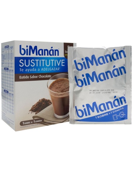 Bimanán Batidos Sustitutivos Sabor Chocolate 6 Sobres