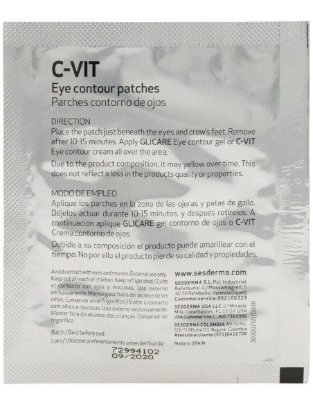 Sesderma C-Vit Parches Contorno De Ojos, 5 Uds