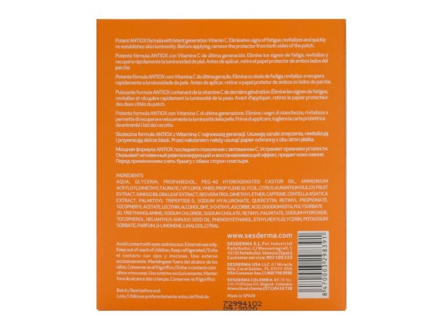 Sesderma C-Vit Parches Contorno De Ojos, 5 Uds