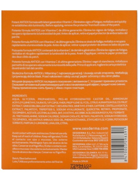 Sesderma C-Vit Parches Contorno De Ojos, 5 Uds