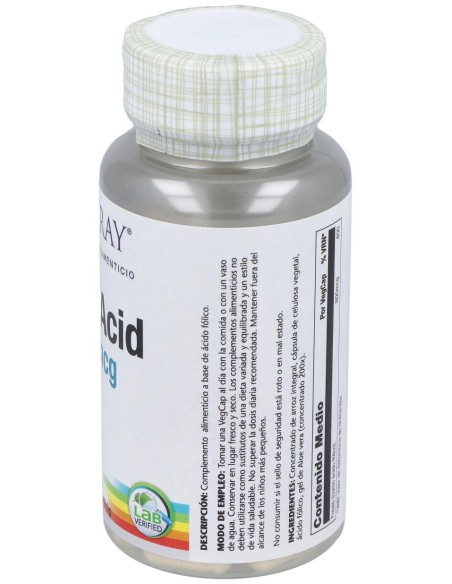 Acido Folico 800Mcg. 100Cap.