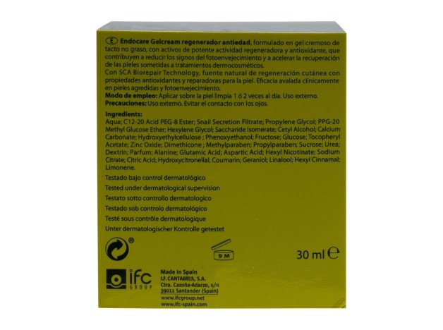 Endocare Gelcream Antiedad Regeneradora 30Ml