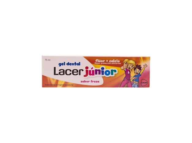 Lacer Junior Gel Dental Sabor Fresa, 75 Ml