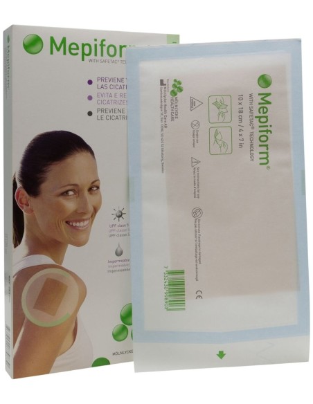Mepiform Lámina Reductor Cicatrices Silicona 10 X 18, 5 Unidades