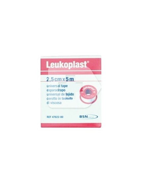 Leukoplast Esparadrapo Color Carne 5 M X 2,5 Cm, 1 Ud