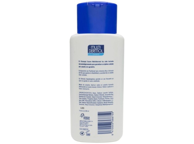 Multidermol Champú Suave, 400 Ml