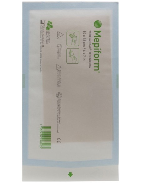 Mepiform Lámina Reductor Cicatrices Silicona 10 X 18, 5 Unidades