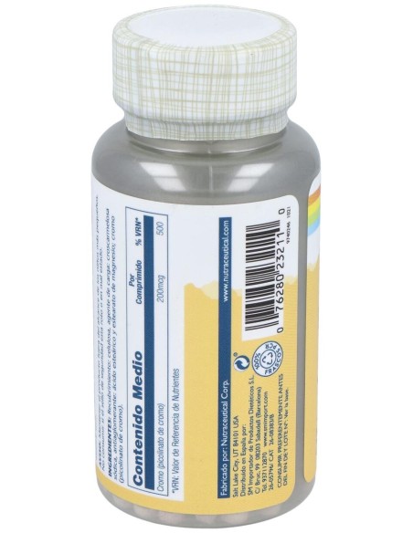 Solaray Chromium Picolinate 200 50 Tabletas