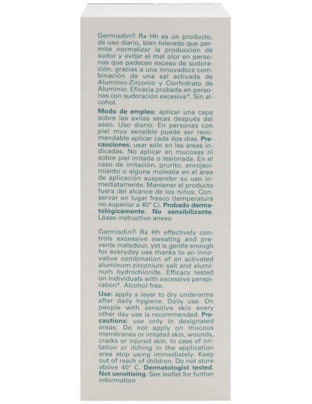 Isdin Germisdin Ultra 72H Antitranspirante Roll-On, 40 Ml