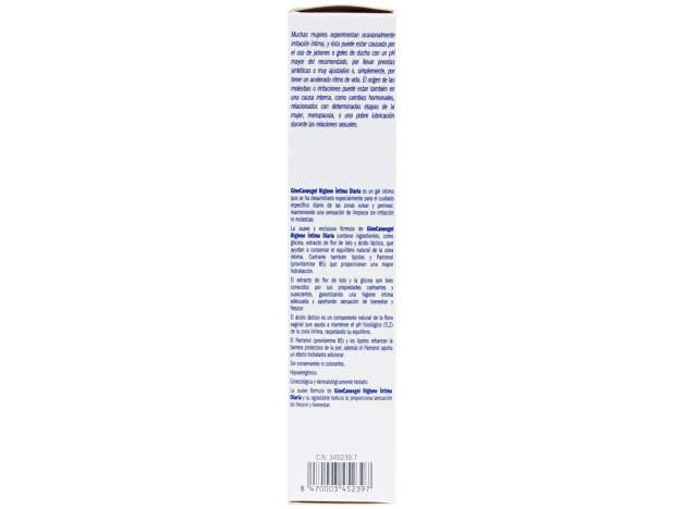 Ginecanesfresh Gel Higiene Intima Diaria 200Ml.