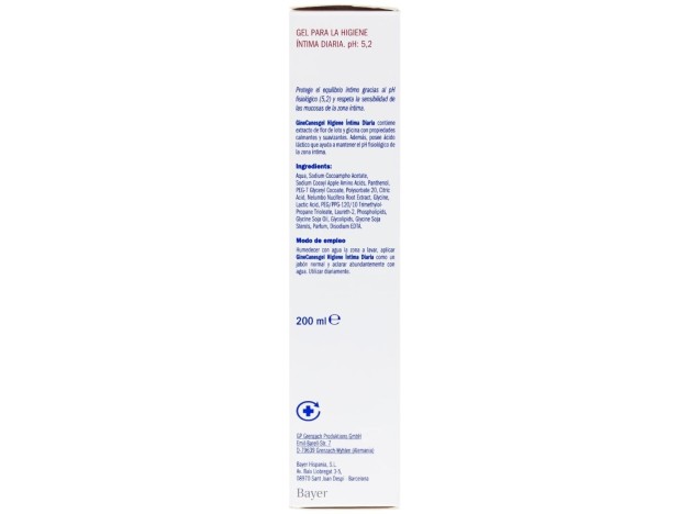 Ginecanesfresh Gel Higiene Intima Diaria 200Ml.