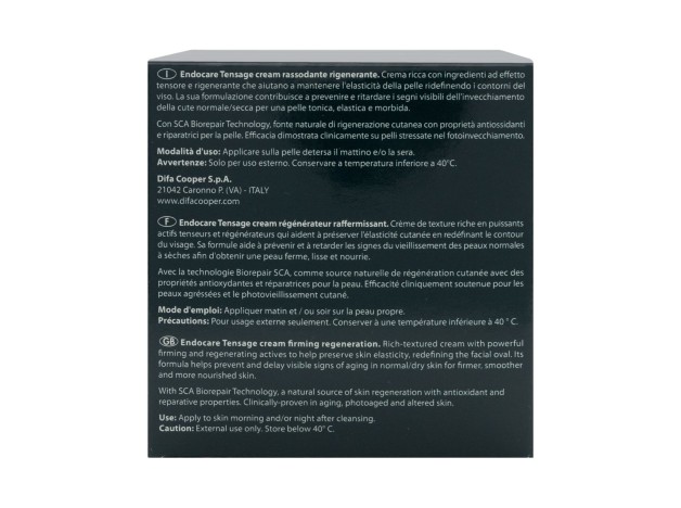 Endocare Tensage Crema Reafirmante Facial 50Ml.