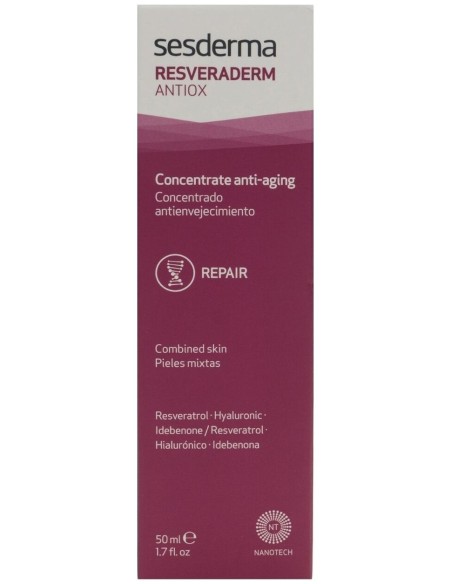 Sesderma Resveraderm Antiox Concentrado Antienvejecimiento, 50 Ml