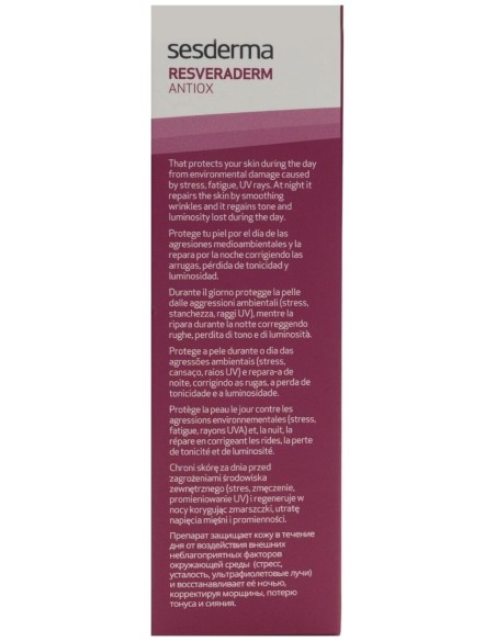 Sesderma Resveraderm Antiox Concentrado Antienvejecimiento, 50 Ml