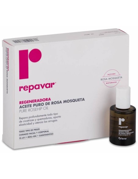 Repavar Regeneradora Aceite Puro De Rosa Mosqueta, 15 Ml