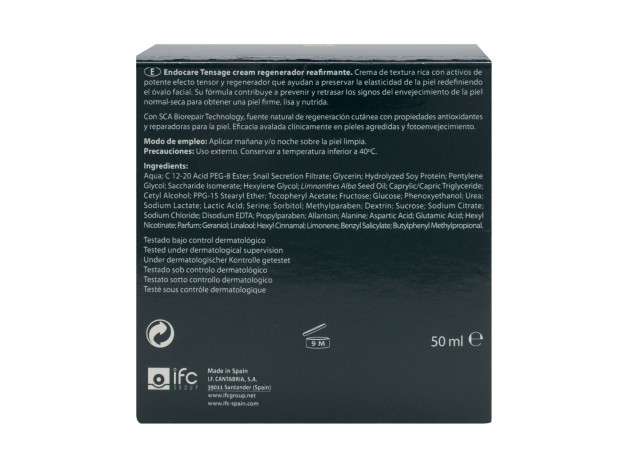Endocare Tensage Crema Reafirmante Facial 50Ml.