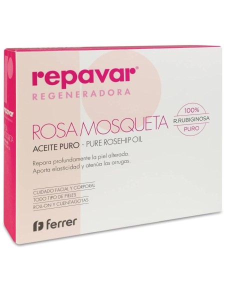 Repavar Regeneradora Aceite Puro De Rosa Mosqueta, 15 Ml