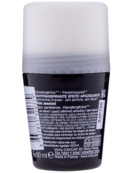 Vichy Homme Desodorante Piel Sensible Roll On 50Ml