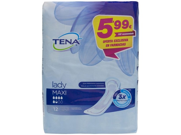 Tena Lady Compresa Maxi, 12 Uds