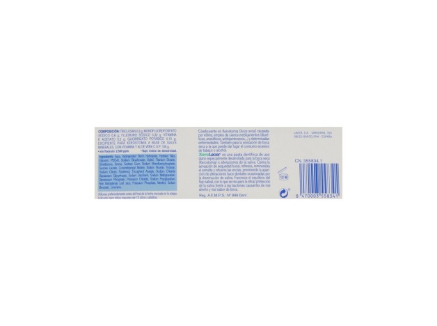 Lacer Xerolacer Pasta Dentífrica Boca Seca, 75 Ml