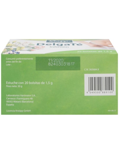 Kneipp Delgaté Infusión, 20 Uds