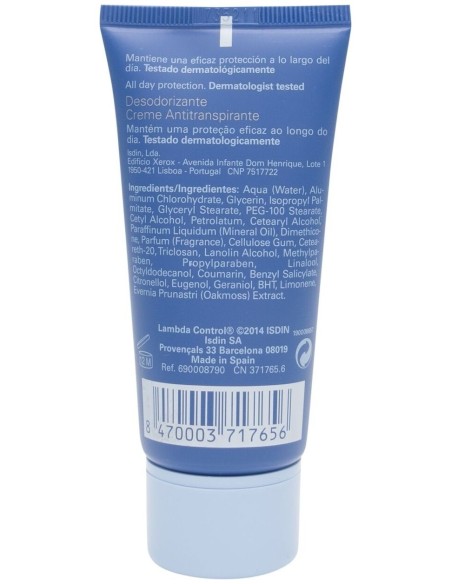 Isdin Deo Lambda Control Intense 48H Alcohol Free Crema 50Ml