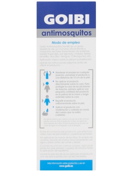 Goibi Antimosquitos Familia Repelente Spray, 100 Ml