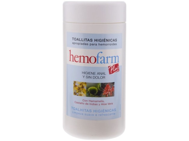 Hemofarm Plus Bote Toallitas, 60 Uds