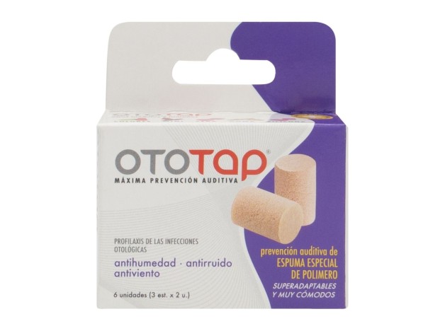 Ototap Tapones Oídos Espuma 6Uds