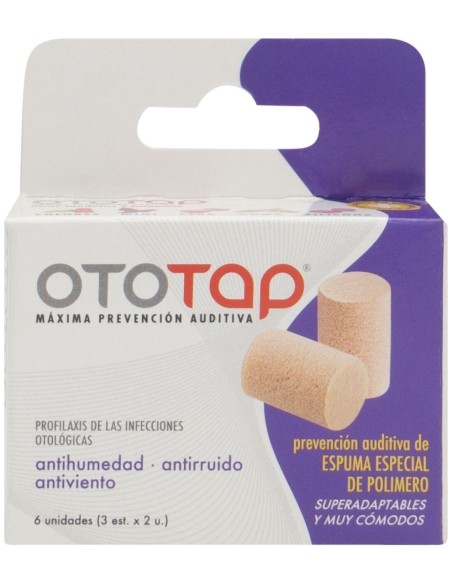 Ototap Tapones Oídos Espuma 6Uds