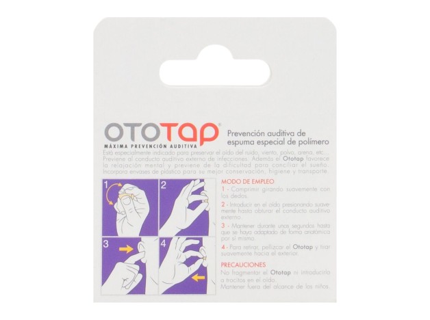 Ototap Tapones Oídos Espuma 6Uds