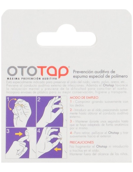 Ototap Tapones Oídos Espuma 6Uds