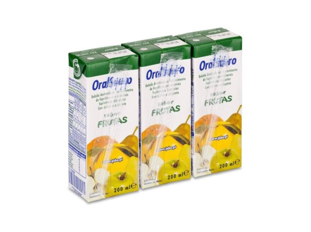 Oralsuero Sabor Frutas, 3 X 200 Ml