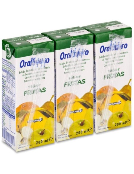 Oralsuero Sabor Frutas, 3 X 200 Ml