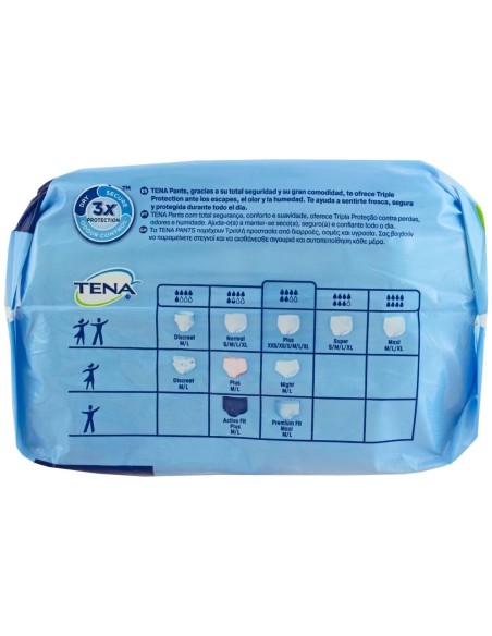 Tena Pants Plus Absorbente Anatómico Talla M, 14 Uds