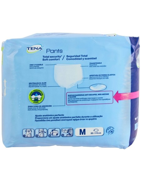 Tena Pants Plus Absorbente Anatómico Talla M, 14 Uds