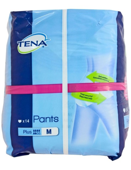 Tena Pants Plus Absorbente Anatómico Talla M, 14 Uds