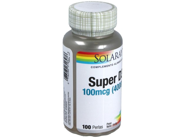 Solaray Super D3 100Mg 4000Ui 100 Perlas